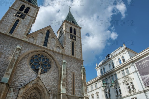 The Sacred Heart Cathedral is a Neo-Gothic designed Catholic church in Sarajevo, also known as the Cathedral of Sarajevo, the largest in Bosnia and Herzegovina