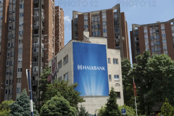 Skopje, Republic of North Macedonia. May 29th 2018 Turkish Halkbank Commercial, Skopje, Republic of North Macedonia