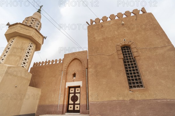 Siwa Oasis, Egypt. March 11th 2018 Attractive Egyptian Mosque in the remote Oasis Town of Siwa in the Great Sand Sea near the Libyan border