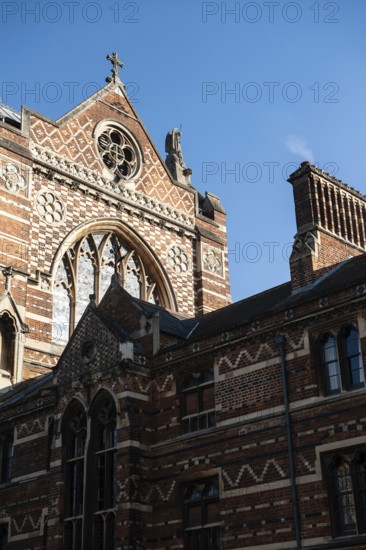 Oxford, England, UK. February 6th 2020 The elegant architecture of Keble College, Parks road, Oxford University, England