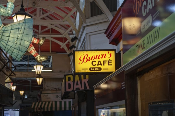 Oxford, England, UK. February 2nd, 2020 Browns Café inside The Covered Market, High Street, Oxford City Center