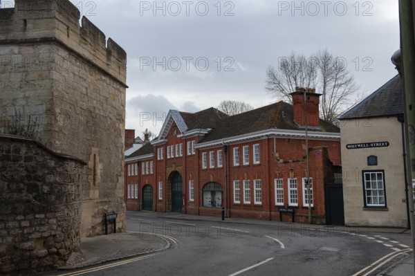 Oxford, England, UK. February 2nd, 2020 The William Morris Garage on Long Wall Street, Oxford City Center. Home of the Bullnose Morris and historic MG cars