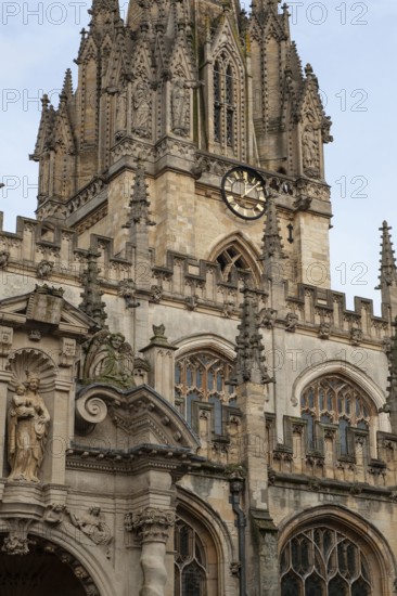 Oxford, England, UK. February 2nd, 2020 The University Church of St Mary the Virgin is an Oxford church situated on the north side of the High Street