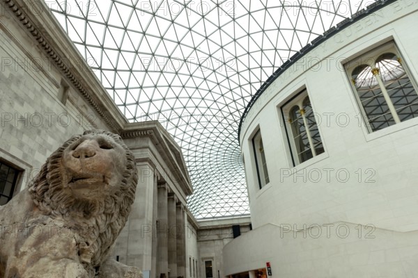 August 2nd 2023. London, United Kingdom Entrance Hall to the British Museum, London, United Kingdom