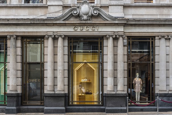 London, United Kingdom. August 2nd 2023 Tiffany and Co. Luxury Brand Store Front. Shopping in Old Bond Street, London, England