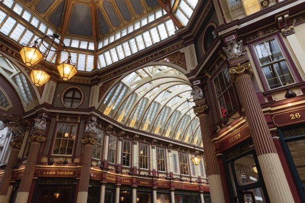 London, United Kingdom. August 2nd 2023 The Lamb Tavern, a typical city of London pub in Leadenhall Market EC3, now famous as a film location for Harry Potter