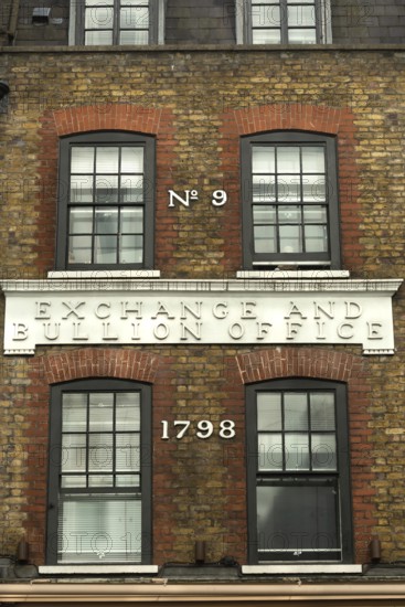 London, United Kingdom, June 28th 2022 9 Wardour Strteet, Exchange and Bullion Office Building, Georgian terrace house in SOHO, London's West End