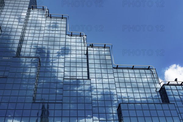 London, England, UK. 9th July 2022. Modern glass fronted office building in the city centre of the British capital London, UK