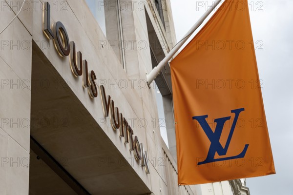 London, United Kingdom. August 2nd 2023 Louis Vuitton. Luxury Brand Store Front. Shopping in New Bond Street, London, England