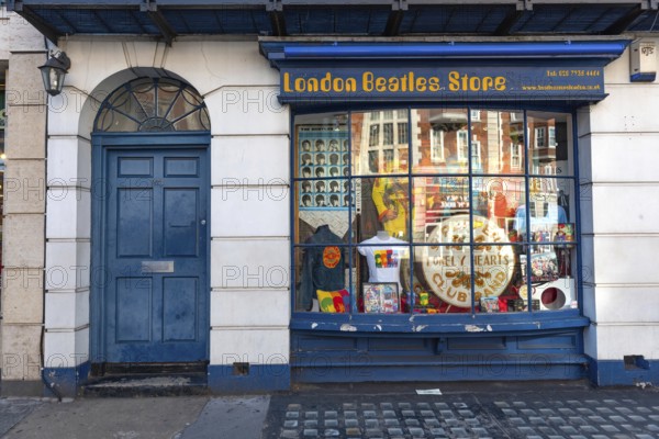London, United Kingdom July 9th 2022 The London Beatles Store, selling new or original 1960s Beatles merchandise and memorabilia, from autographs to vinyl, Baker Street central London, England