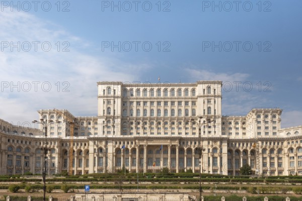 Bucharest, Romania. September 29th 2023 Romania Palace of Parliament, known as the House of the Republic, seat of the Parliament of Romania