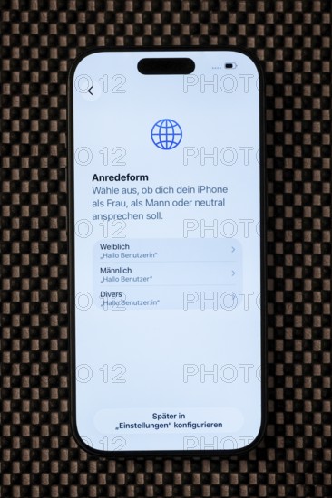 Icon photo iPhone address female, male and diverse, Sursee, Switzerland