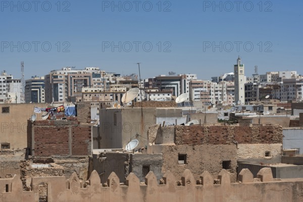 Urban skyline of Sfax the second largest city in Tunisia with a population of more than 300, 000 seen from the ramparts of the ancient Kasbah. Tunisia