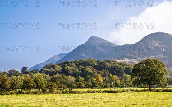 Autumn colors over Llanberis, Llywelyn, North Wales, UK