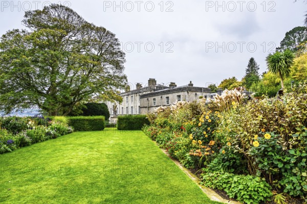 Autumn colors over Plas Newydd House and Gardens and Parkland, Llanfairpwllgwyngyll, Anglesey, Wales, UK