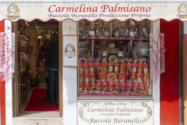 Pastry shop (Pasticceria) Carmelina Palmisano, Burano, Venice, Veneto, Italy