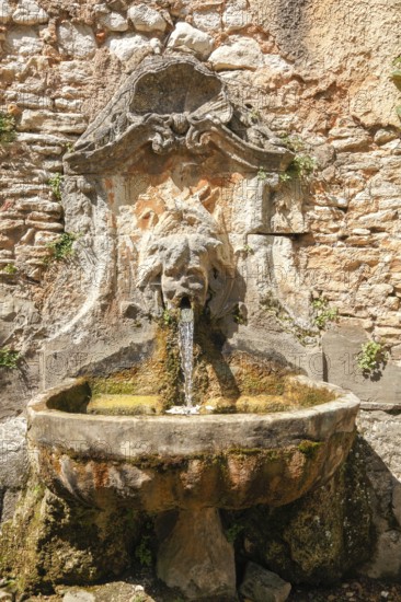 Fountain on a farm in Lubéron, Vaucluse, Lubéron, Provence, France