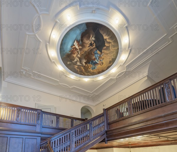 City archive interior staircase detail Minden Germany