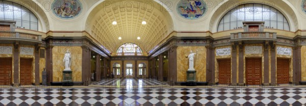 Spa hotel interior panorama Wiesbaden Germany