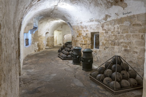 Wilhelmstein Fortress Inside cannonballs in the Steinhuder Meer corridor Germany