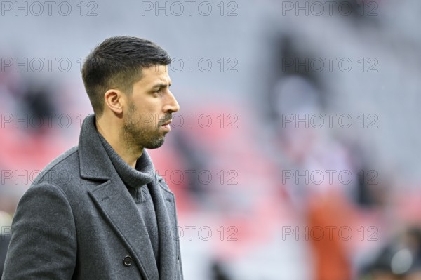 DAZN TV expert Sami Khedira portrait thoughtful rain, soccer Bundesliga, Allianz Arena, Munich, Bavaria, Germany