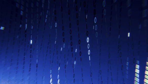 A 3D rendered illustration of binary code floating across a gradient blue background. The numbers give a digital and tech-inspired atmosphere, perfect for technology-related themes