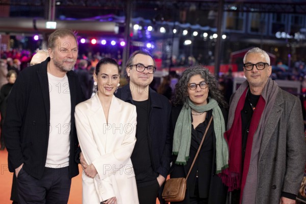 Melisa Sözen, Harun Tekin, Mahnaz Mohammadi and Farzad Pak on the Red Carpet in front of the closing gala of the 76th Berlinale at the Theater am Potsdamer Platz Berlin on 21.02.2026. The 76th Berlin International Film Festival will take place from February 12 to 22, 2026