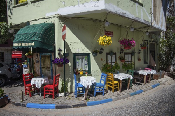 Istanbul, Turkey, February 23rd 2018. A cafe in the trendy Kuzguncuk neighborhood of the Asian side of Istanbul, Turkey