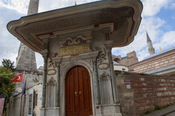 Istanbul, Turkey. October 8th 2018 Rear Door of the Aya Sofia, Istanbul, Turkey