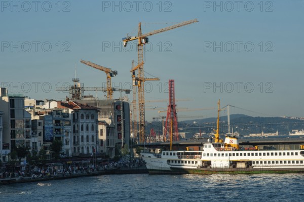 Istanbul, Turkey. June 7th 2019 Construction of the controversial Galata Port in the Karakoy district of Istanbul, Turkey