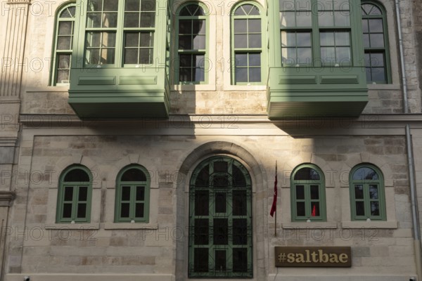 Istanbul, Turkey. December 25th 2021 Famous chef's Nusr et Saltbae Cafe, Restaurant serving steak and burgers beside the Galata Tower in the Pera district of Istanbul, Turkey