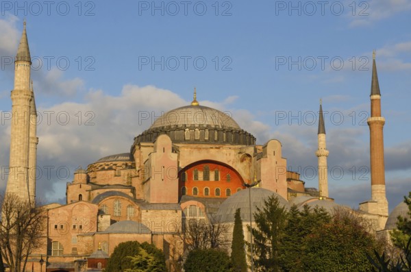 Istanbul, Turkey. December 25th 2011 The stunning exterior of the Aya Sofia Museum, Sultanahmet, Istanbul, Turkey