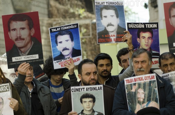 April 4th 2015. Istanbul, Turkey. The Saturday Mothers gather in Galatasaray square, Istiklal Street, Istanbul, Turkey