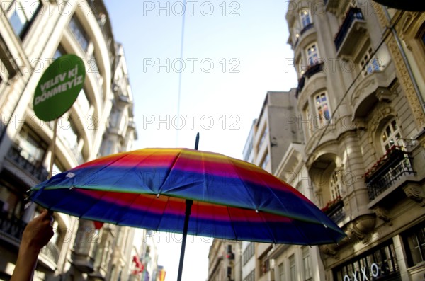 Istanbul, Turkey. June 22nd 2014 5th Annual Trans pride Parade, Istiklal Street, Istanbul, Turkey