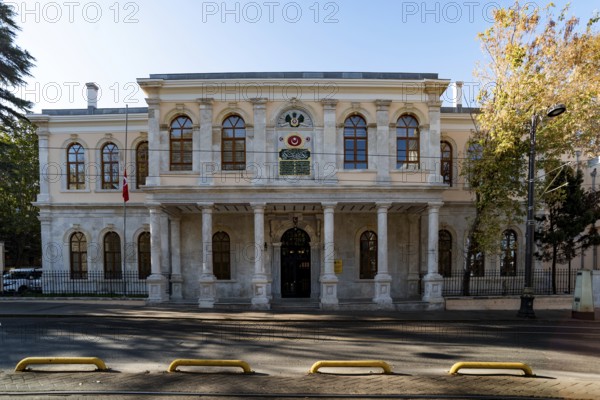 Istanbul, Turkey. 10th November 2022. Restored Dr Fuat Sezgin Institute for the History of Science in Islam Institute, Fatih Sultan Mehmet Vakif building beside Gulhane Parrk, Sultanahmet, Istanbul, Turkey