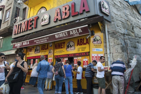 Istanbul, Turkey. September 28th 2018 Nimat Abla Lottery shop in Istanbul, Turkey