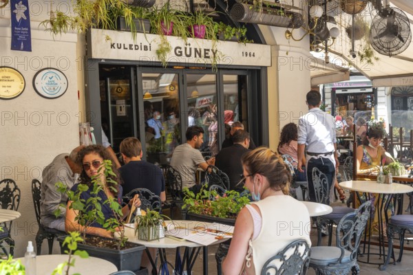 August 2nd 2021 Istanbul, Turkey The Famous Guney Restaurant Kuledibi 1964 Beside the iconic Galata Tower in the Pera district of Istanbul, Turkey