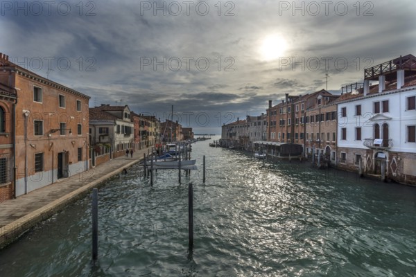 Houses on the Canal, Giudecca, Veneto, Italy