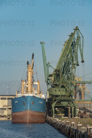 Varna, Bulgaria. September 5th 2020 The Sithonia container ship moored at Varna Port, Bulgaria