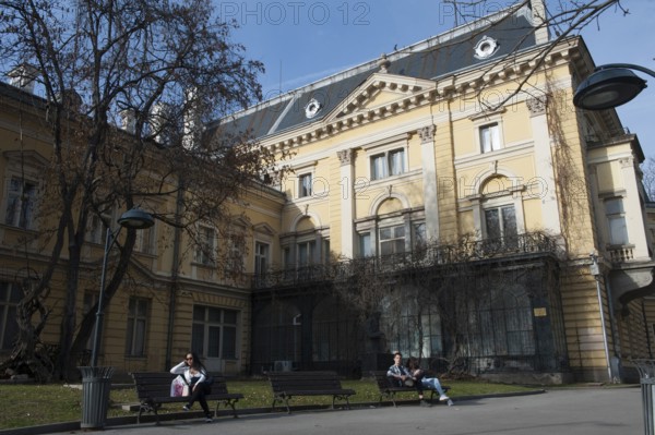 Sofia, Bulgaria, February 6th 2018. Sofia, National Art Gallery Former royal palace, Park, Bulgaria