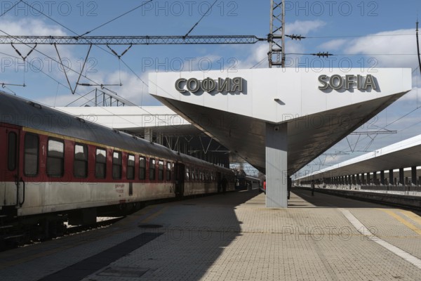 Sofia, Bulgaria 4th February 2021 Sofia Central Train Railway Station in the Bulgarian Capital, Bulgaria