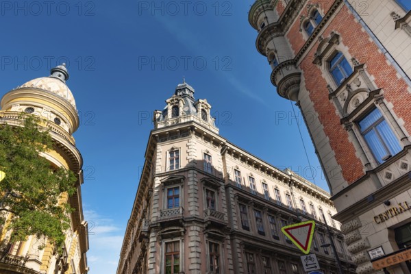 Budapest, Hungary. October 1st 2023 Beautiful architecture of District V, heart of Budapest and the political, financial, commercial and touristic centre of Hungary