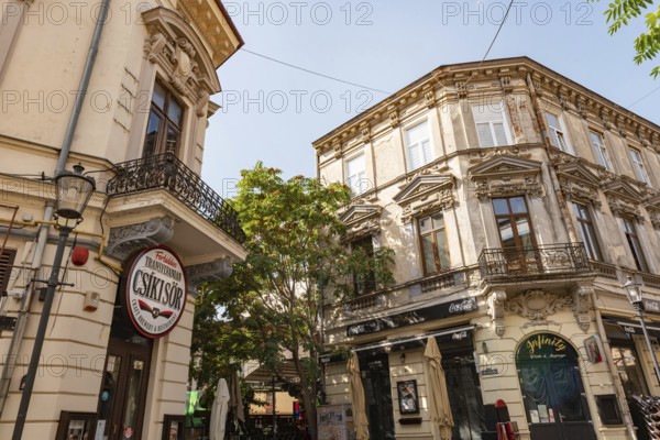 Bucharest, Romania. October 29th 2023. Architecture of local Bars, Cafes and Restaurants in the Grand Old Town of the Romanian Capital, Bucharest, Romania