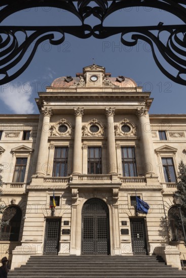 Bucharest, Romania. September 29th 2023 The historical building of the National Bank of Romania, BNR, in the capital of the Romanian city of Bucharest