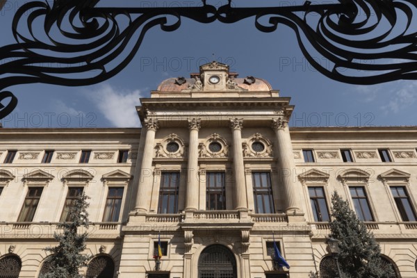 Bucharest, Romania. September 29th 2023 The historical building of the National Bank of Romania, BNR, in the capital of the Romanian city of Bucharest
