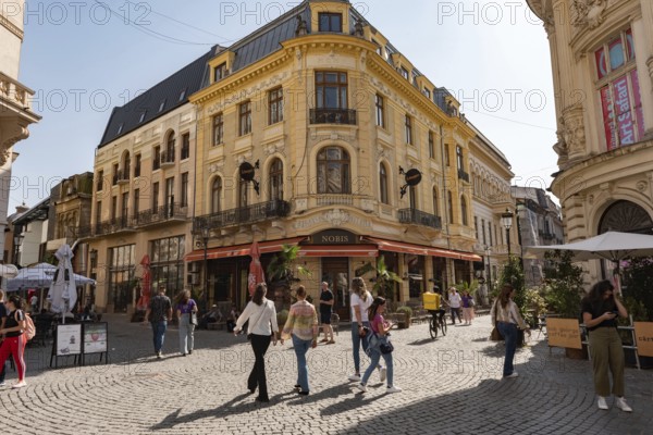 Bucharest, Romania. October 29th 2023. Trendy local Bars, Cafes and Restaurants in the Grand Old Town of the Romanian Capital, Bucharest, Romania