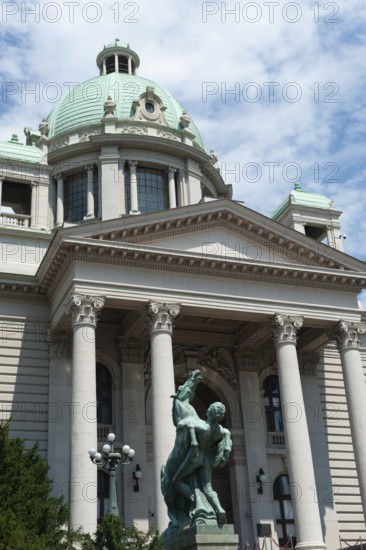 Belgrade, Serbia. July 23rd 2019 House of the National Assembly of the Republic of Serbia, Nikola Pašic Square, Belgrade, Serbia