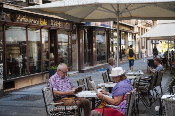 Belgrade, Serbia. May 27th 2019 Belgrade Cafe Culture in the Serbian Capital