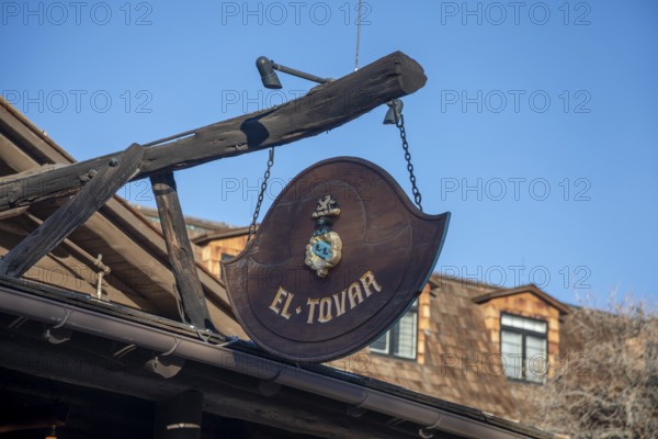 Grand Canyon National Park, Arizona - El Tovar, the luxury hotel on the South Rim of the Grand Canyon. The hotel opened in 1905, 14 years before the Canyon became a national park