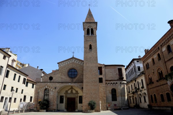 San Nicolo church on the eponymous piazza in Padua, Veneto, Italy